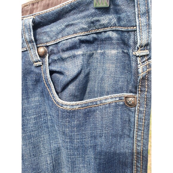 Buffalo David Bitton Jeans Men Sz 30 Fit 32 X 30.5 Domax Straight Leg Blue Denim - Picture 14 of 16